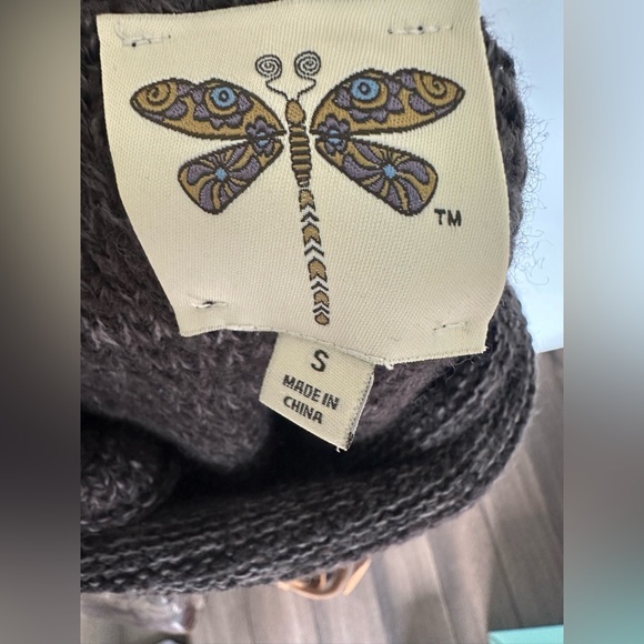 Dragonfly | Sweater dress | Lambswool | Size S | Cowl Neck - Picture 4 of 4